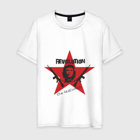 Мужская футболка хлопок с принтом Che Guevara - revolution , 100% хлопок | прямой крой, круглый вырез горловины, длина до линии бедер, слегка спущенное плечо. | че гевара