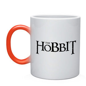Кружка хамелеон с принтом The Hobbit logo , керамика | меняет цвет при нагревании, емкость 330 мл | the hobbit | the hobbit: the desolation of smaug | джон толкин | толкин | хоббит | хоббит 2013 | хоббит пустошь смауга