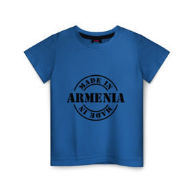 Детская футболка хлопок с принтом Made in Armenia (сделано в Армении) , 100% хлопок | круглый вырез горловины, полуприлегающий силуэт, длина до линии бедер | made in armenia | армения | сделано в армении | туристические