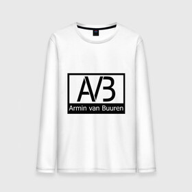 Мужской лонгслив хлопок с принтом Armin van buuren logo , 100% хлопок |  | Тематика изображения на принте: addicted | buuren | van | аrmin
