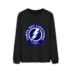 Мужской свитшот хлопок с принтом HC Tampa Bay Lightning , 100% хлопок |  | bay | club | hockey | lightning | tampa | клуб | хоккей