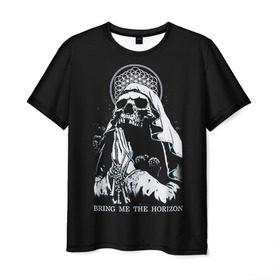 Мужская футболка 3D с принтом Bring Me The Horizon , 100% полиэфир | прямой крой, круглый вырез горловины, длина до линии бедер | Тематика изображения на принте: bmth | bring me the horizon | hardcore | rock | музыка | рок