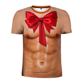 Мужская футболка 3D спортивная с принтом Твой подарок , 100% полиэстер с улучшенными характеристиками | приталенный силуэт, круглая горловина, широкие плечи, сужается к линии бедра | body | man body
подарок | бант | голое тело | идеальное | мужское тело | подарок жене | подарок мужу | пресс | спорт | тело | торс
