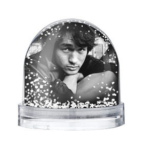 Снежный шар с принтом Цой 1 , Пластик | Изображение внутри шара печатается на глянцевой фотобумаге с двух сторон | группа кино | цой