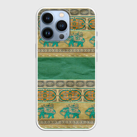 Чехол для iPhone 13 Pro с принтом Орнамент ,  |  | индия | орнамент | слон | узон