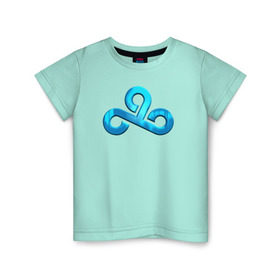Детская футболка хлопок с принтом cs:go - Cloud9 2016 Foil (Металлический эффект) , 100% хлопок | круглый вырез горловины, полуприлегающий силуэт, длина до линии бедер | 0x000000123 | cloud9 | csgo | hobbit | interz | nafany | sh1ro | клауд9 | ксго
