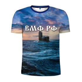 Мужская футболка 3D спортивная с принтом Подводная лодка , 100% полиэстер с улучшенными характеристиками | приталенный силуэт, круглая горловина, широкие плечи, сужается к линии бедра | Тематика изображения на принте: вмф | морской флот | моряк | тельняшка | флот | якорь