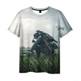 Мужская футболка 3D с принтом BATTLEFIELD 1 , 100% полиэфир | прямой крой, круглый вырез горловины, длина до линии бедер | battlefield 1 | батлфилд 1
