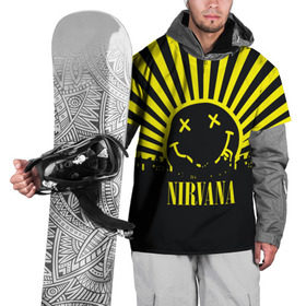 Накидка на куртку 3D с принтом Nirvana , 100% полиэстер |  | Тематика изображения на принте: cobain | kurt | кобейн | курт | нирвана