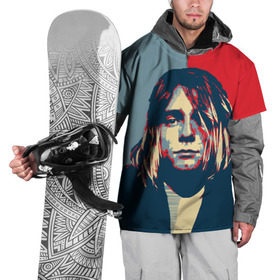 Накидка на куртку 3D с принтом Kurt Cobain , 100% полиэстер |  | Тематика изображения на принте: curt | hope | kobain | nirvana | кобейн | курт | нирвана