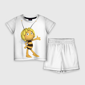 Детский костюм с шортами 3D с принтом Пчелка Майя ,  |  | пчелка майя