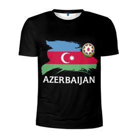 Мужская футболка 3D спортивная с принтом Азербайджан , 100% полиэстер с улучшенными характеристиками | приталенный силуэт, круглая горловина, широкие плечи, сужается к линии бедра | azerbaijan | azerbaycan | baku | sssr | азербайджан | азербайджанская | азия | айзербайджан | баку | карта | мусульмане | народ | республика | советский союз | ссср | страна | флаг