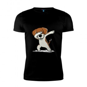 Мужская футболка премиум с принтом Год собаки , 92% хлопок, 8% лайкра | приталенный силуэт, круглый вырез ворота, длина до линии бедра, короткий рукав | Тематика изображения на принте: год собаки | даб 