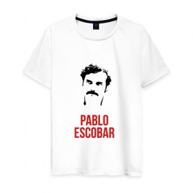 Мужская футболка хлопок с принтом Pablo , 100% хлопок | прямой крой, круглый вырез горловины, длина до линии бедер, слегка спущенное плечо. | escobar | loving pablo | эскобар