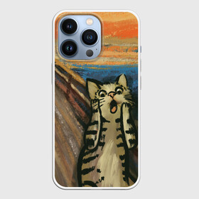 Чехол для iPhone 13 Pro с принтом Крик котика ,  |  | cat | картина | кот | котик | котики | коты | котэ | кошак | крик | мем | приколы