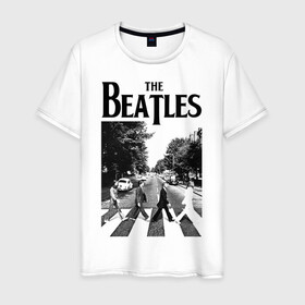 Мужская футболка хлопок с принтом The Beatles , 100% хлопок | прямой крой, круглый вырез горловины, длина до линии бедер, слегка спущенное плечо. | Тематика изображения на принте: beatles | the beatles | битлз | битлс | битлы | группы | джон леннон | джордж харрисон | легенды | музыка | пол маккартни | ринго старр | рок
