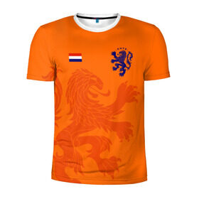 Мужская футболка 3D спортивная с принтом Сборная Голландии , 100% полиэстер с улучшенными характеристиками | приталенный силуэт, круглая горловина, широкие плечи, сужается к линии бедра | Тематика изображения на принте: holland | nederland | netherlands | голландия | нидерланды | сборная голландии | сборная голландии по футболу | сборная нидерландов | форма | футбольные сборные | чемпионат