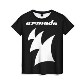 Женская футболка 3D с принтом Armada Music , 100% полиэфир ( синтетическое хлопкоподобное полотно) | прямой крой, круглый вырез горловины, длина до линии бедер | armada | armada music | armin | armin van buuren | van buuren