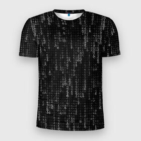 Мужская футболка 3D спортивная с принтом ПРОГРАММНЫЙ КОД НА ЯПОНСКОМ , 100% полиэстер с улучшенными характеристиками | приталенный силуэт, круглая горловина, широкие плечи, сужается к линии бедра | hugo weaving | pc | the matrix | код | компьютеры | матрица | матрица 4 | программист | программный код | цифры