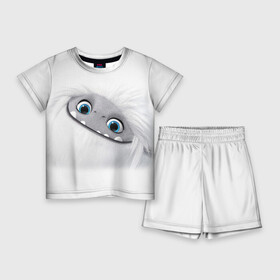 Детский костюм с шортами 3D с принтом ABOMINABLE (Эверест) ,  |  | Тематика изображения на принте: abominable | детям | для детей | ети | йети | лу | мультфильм | отвратительный | чудовище | эверест