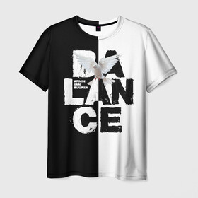 Мужская футболка 3D с принтом Armin van Buuren Balance , 100% полиэфир | прямой крой, круглый вырез горловины, длина до линии бедер | armin | armin van buuren | balance | van buuren | армин | армин ван бюрен | ван бюрен