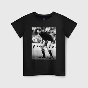 Детская футболка хлопок с принтом Лев Яшин , 100% хлопок | круглый вырез горловины, полуприлегающий силуэт, длина до линии бедер | лев яшин | россия | сборная россии | ссср | футбол | яшин