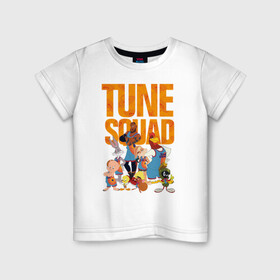 Детская футболка хлопок с принтом Space Jam 2 Tune Squad , 100% хлопок | круглый вырез горловины, полуприлегающий силуэт, длина до линии бедер | bugs bunny | lebron james | lola bunny | space jam | space jam 2 | space jam a new legacy | tune squad | vdzabma | багз банни | космический джем | космический джем 2 | космический джем: новое поколение | леброн джеймс | лола банни | тюн с