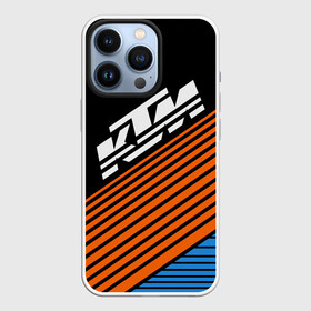Чехол для iPhone 13 Pro с принтом KTM | КТМ (Z) ,  |  | Тематика изображения на принте: enduro | ktm | moto | moto sport | motocycle | sportmotorcycle | ктм | мото | мото спорт | мотоспорт | спорт мото