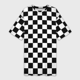 Платье-футболка 3D с принтом Chess Squares Cubes ,  |  | abstrakt | chess | king | queen | texture | абстракция | геометрия | доска | клетка | королева | паттерн | полигоны | текстура | фигуры | ход королевы | шахматы